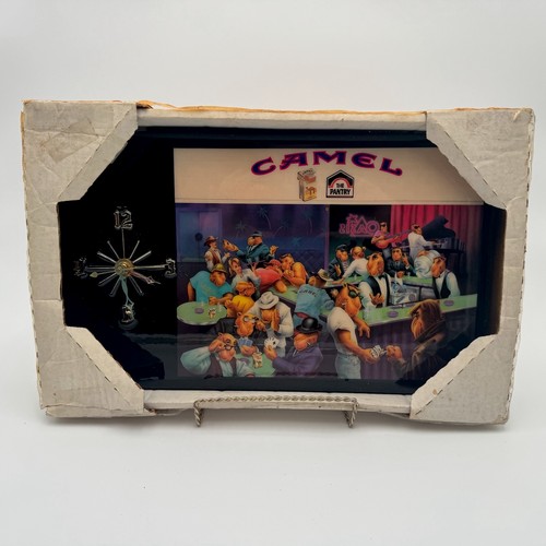 Vtg joe camel tobacco clock - vtg,